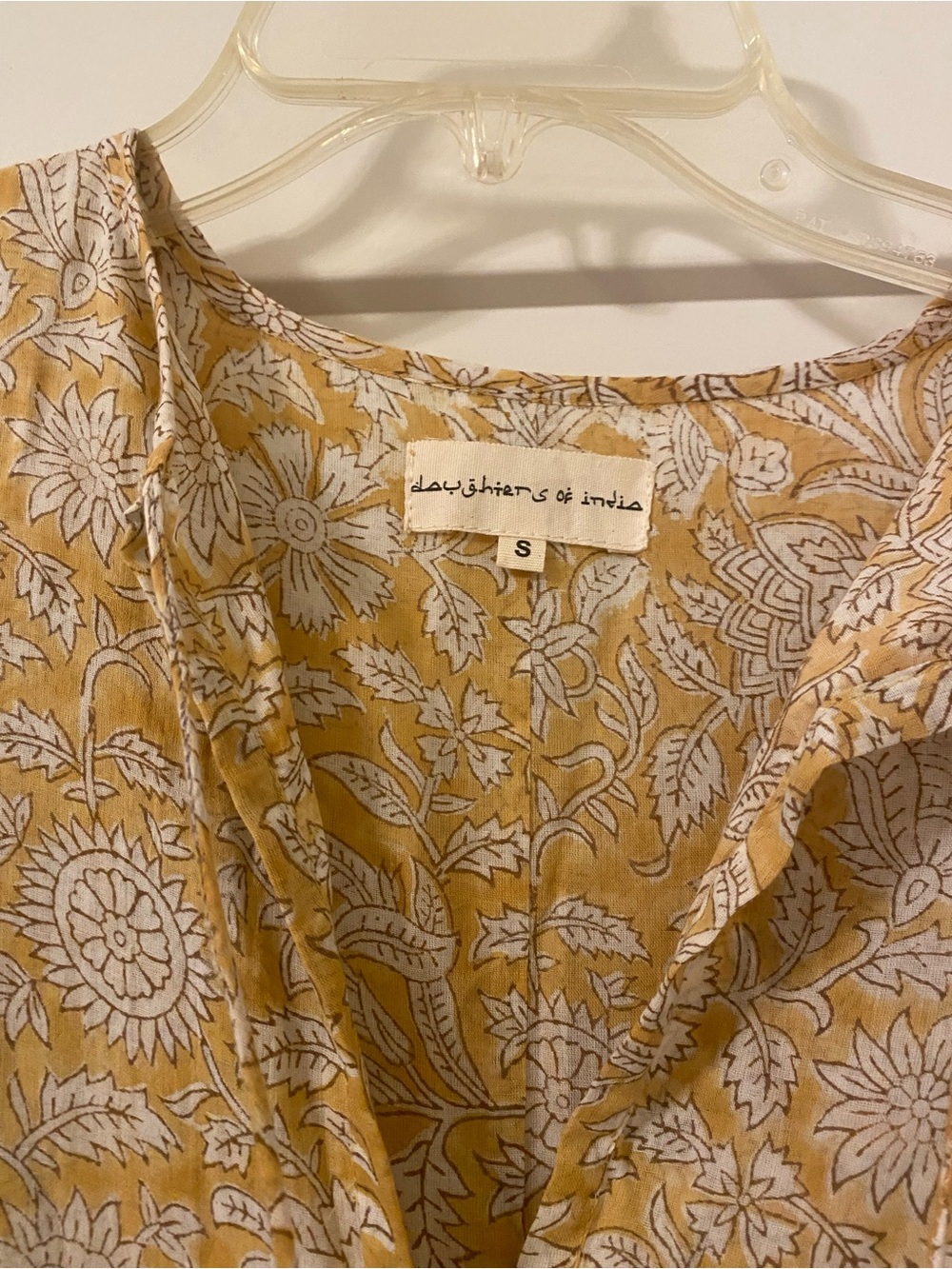 Daughters of India Kyra Midi Dress in Cumin size Small - Picture 3 of 5